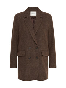 MY ESSENTIAL WARDROBE - MWCleo-bleiseri - 130 DARK BROWN CHECK | Stockmann