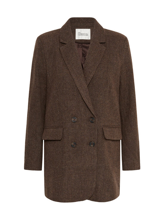 MY ESSENTIAL WARDROBE - MWCleo-bleiseri - 130 DARK BROWN CHECK | Stockmann - photo 1