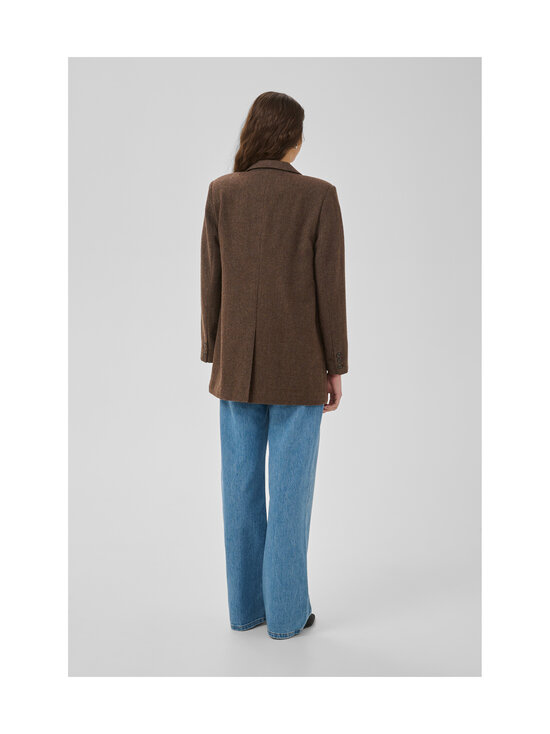 MY ESSENTIAL WARDROBE - MWCleo-bleiseri - 130 DARK BROWN CHECK | Stockmann - photo 4