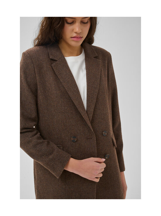 MY ESSENTIAL WARDROBE - MWCleo-bleiseri - 130 DARK BROWN CHECK | Stockmann - photo 7