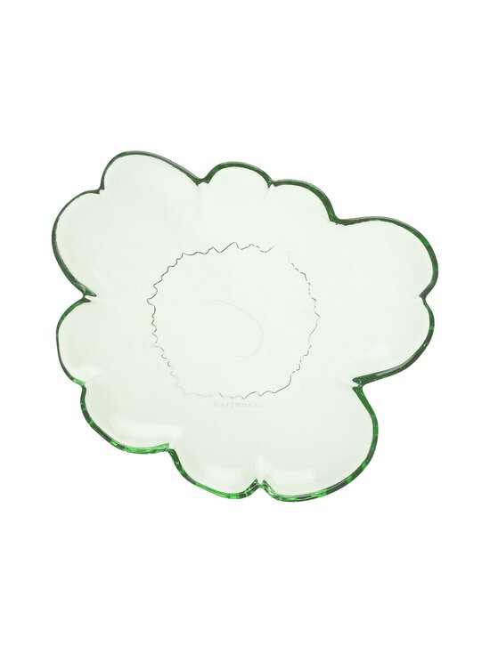 Marimekko - Unikko-lasilautanen 20 cm - GREEN | Stockmann - photo 1