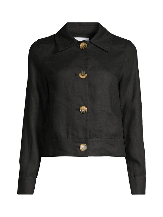 SAND Copenhagen - Chioma-kevyt pellavatakki - 200 EBONY BLACK | Stockmann - photo 1