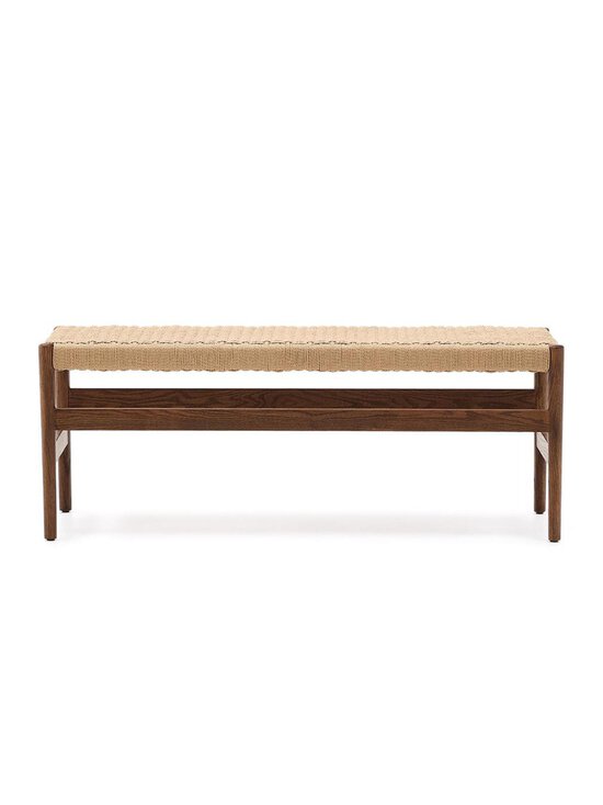 Kave Home - Zaide-penkki pähkinä/paperinaru L 120 cm - BROWN | Stockmann - photo 2