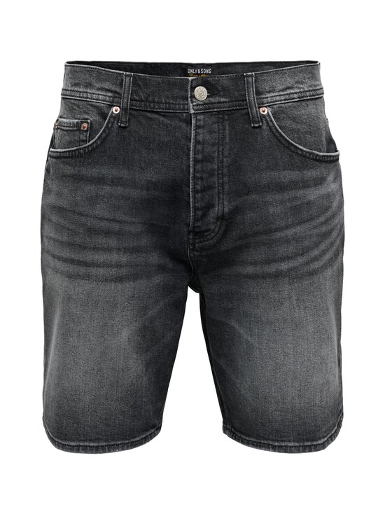 Only & Sons - Lühikesed teksapüksid OnsEdge Perf Dot - WASHED BLACK | Stockmann - photo 1