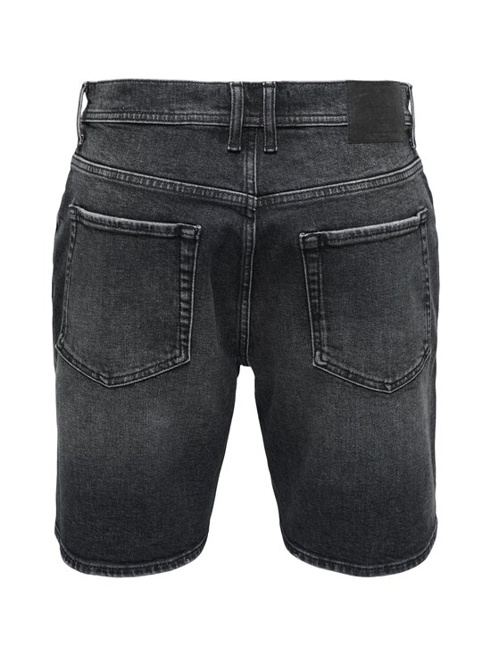 Only & Sons - Lühikesed teksapüksid OnsEdge Perf Dot - WASHED BLACK | Stockmann - photo 2