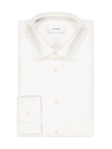 Eton - Contemporary Fit Semi-Solid Dobby krekls ar apkakli - 00 WHITE | Stockmann