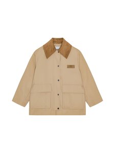 Ganni - Heavy Twill Midi -kevyttakki - 531 PALE KHAKI | Stockmann