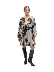Object - ObjChilli Short -mekko - OPAL GRAY AOP:CARAFE + BLACK | Stockmann
