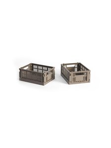 HAY - Colour Crate Mini -korit 2 kpl - WARM GREY HAY - Colour Crate Mini -korit 2 kpl - WARM GREY | Stockmann