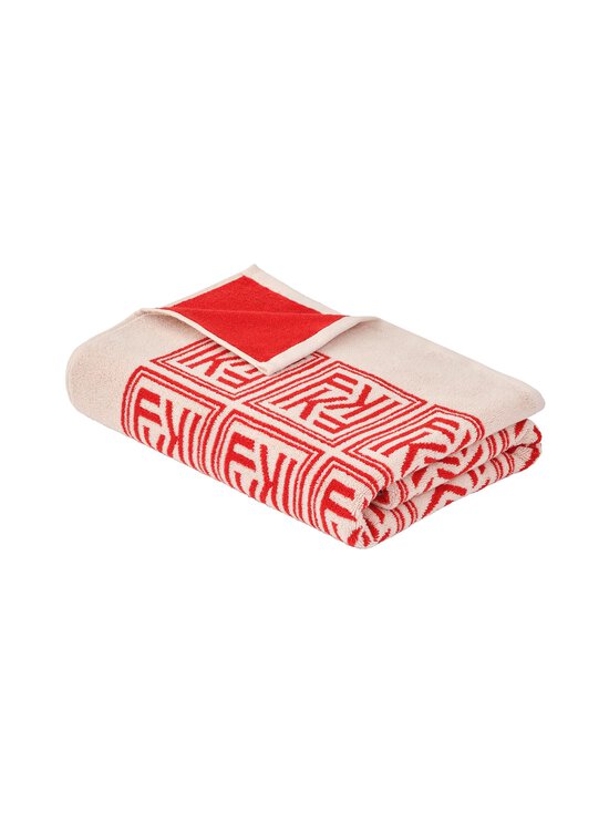 Filippa K - Monogram-rantapyyhe - 0377 OFF WHITE/ TILE RED | Stockmann - photo 2