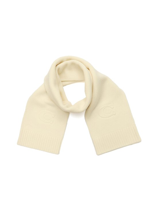 Coach - Embossed Knit Muffler -huivi - CHK 99 OPEN WHITE | Stockmann - photo 1