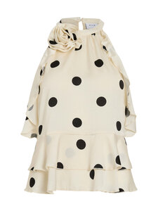 Vila - ViClaire Rose Halterneck -toppi - BIRCH AOP:BLACK DOTS | Stockmann