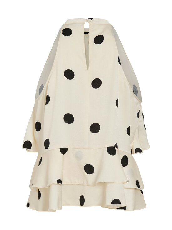 Vila - ViClaire Rose Halterneck -toppi - BIRCH AOP:BLACK DOTS | Stockmann - photo 2