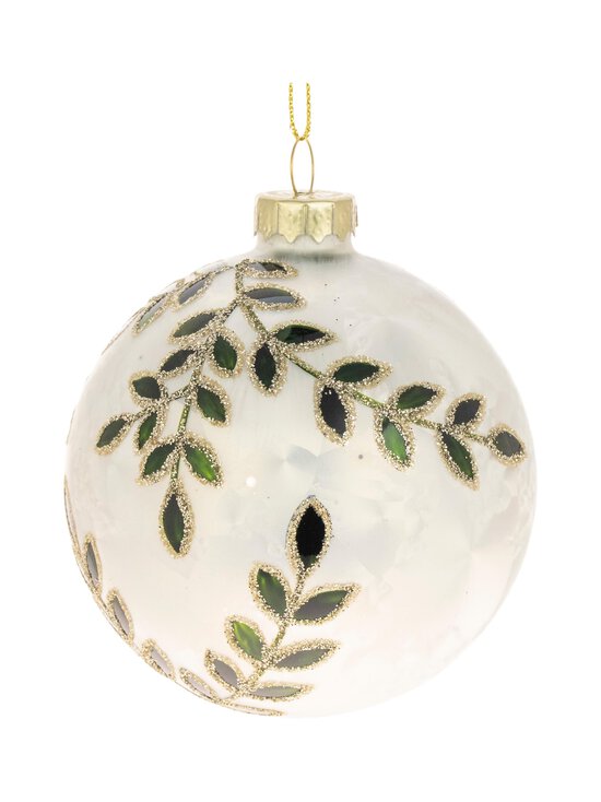 Ball With Leaves -joulukuusenkoriste