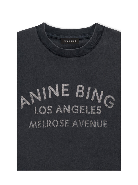 Anine Bing - Cade Melrose Stencil T-krekls - WBL1 WASHED BLACK | Stockmann - photo 2