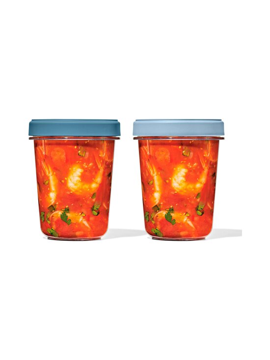 OXO - Twist & Stack -säilytysrasia 946 ml, 2 kpl - CLEAR, BLUE | Stockmann - photo 1