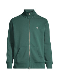 GANT - Lukuga pusa Regular Shield Full Zip - 374 TARTAN GREEN | Stockmann