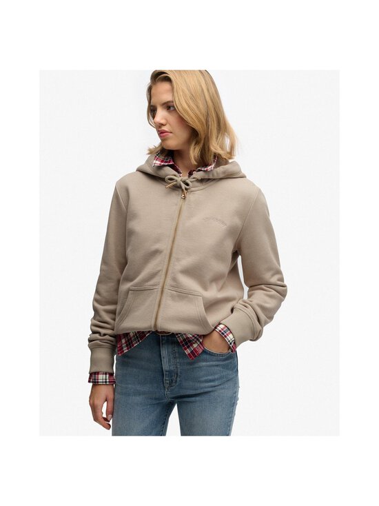 Superdry - Essential Logo Ziphood -hupparitakki - 6NN FEATHER GREY | Stockmann - photo 4