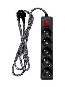 Airam - Extension-jatkopistorasia 2 m - BLACK | Stockmann