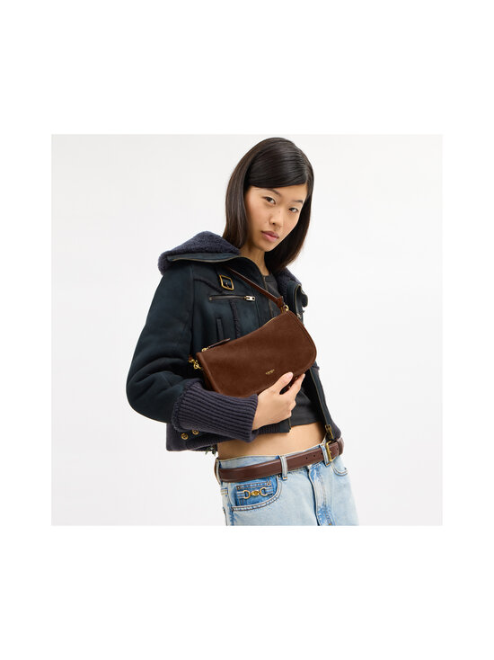 Coach - Suede Waverly -laukku - B4/WARM BROWN | Stockmann - photo 1