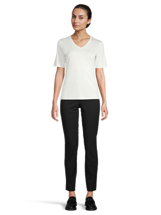 ESSENTIALS by Stockmann - Joanna V-neck t-paita - OFFWHITE | Stockmann - photo 2