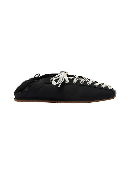 Ganni - Lace Up Sporty -ballerinat - 099 BLACK | Stockmann - photo 1