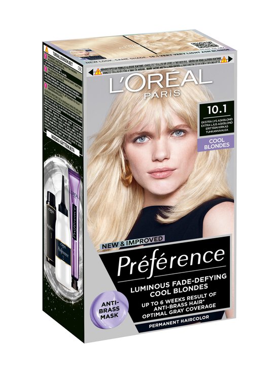 L'Oréal Paris - Préférence-hiusväri - 10.1 HELSINKI EXTRA LIGHT ASH BLONDE - photo 2 L'Oréal Paris - Préférence-hiusväri - 10.1 HELSINKI EXTRA LIGHT ASH BLONDE | Stockmann - photo 2