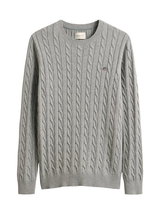 GANT - Palmikkoneule - 93 GREY MELANGE | Stockmann - photo 1