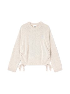 Ganni - Future Oversized O-neck -villasekoiteneule - 934 SAND | Stockmann