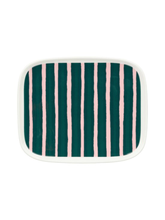 Marimekko - Piccolo-lautanen 12 x 15 cm - WHITE, PINK, DK.GREEN | Stockmann - photo 1