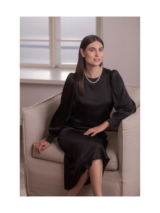 Original Story - Puhvihihainen satiinipaita - BLACK | Stockmann - photo 3