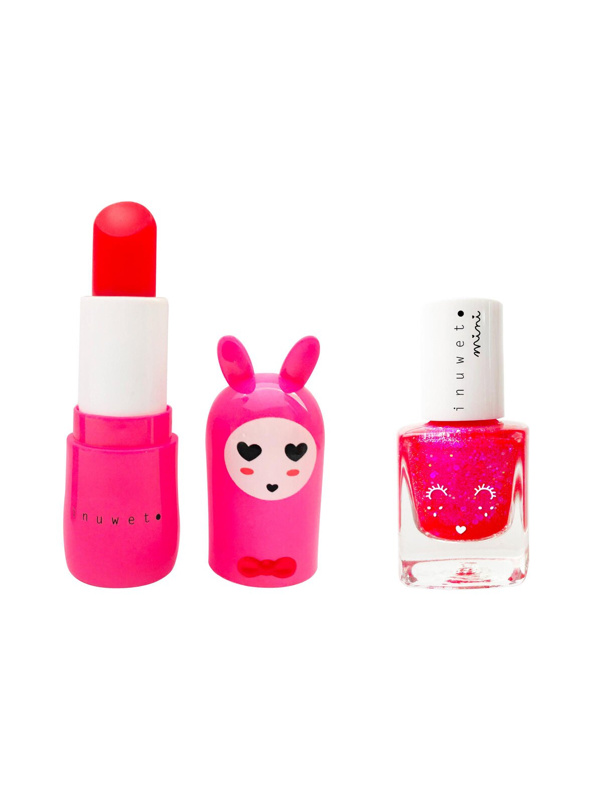 Duo lipbalm cherry + nail polish strawberry -huulivoide ja kynsilakka