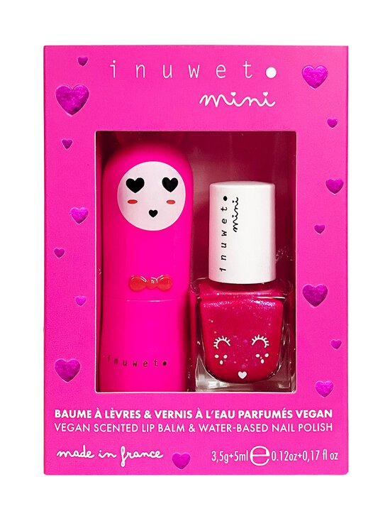Inuwet - Duo Lipbalm Cherry + Nail Polish Strawberry lūpu balzams un nagu laka - PINK | Stockmann - photo 2