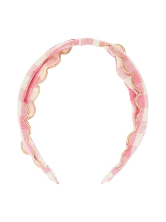 Rockahula - Scalloped Gingham -hiuspanta - PINK | Stockmann - photo 1