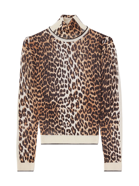 Ganni - Printed Merino -pooloneule - NULL ALMOND MILK | Stockmann - photo 1
