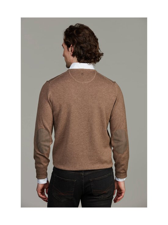 HANSEN&JACOB - Crew Neck Patch -neulepaita - 62 TOFFE BROWN | Stockmann - photo 2
