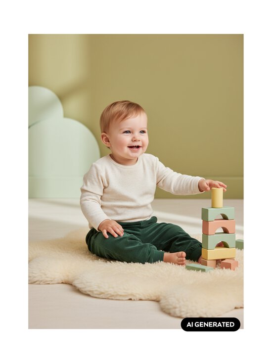 Lindex - Lined Corduroy bikses - 8599 GREEN | Stockmann - photo 3