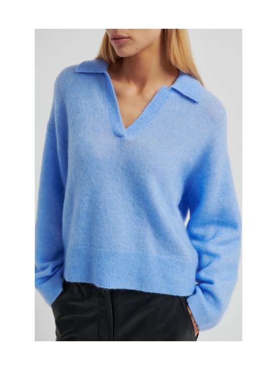 SECOND FEMALE - Bruuk Collar mohēras maisījuma džemperis - 5124 FROZEN FJORD | Stockmann - photo 4