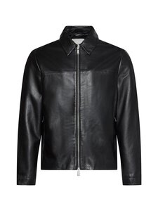 Calvin Klein Menswear - Vetoketjullinen nahkatakki - UB1 BLACK | Stockmann