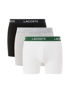 Lacoste - Boxer Brief -alushousut 3-pack - NUA BLACK/WHITE-SILVER CHINE | Stockmann