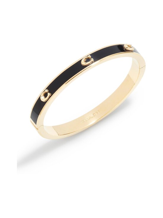Coach - Pegged C Enamel Hinge Bangle -rannekoru - BLACK/GOLD | Stockmann - photo 2