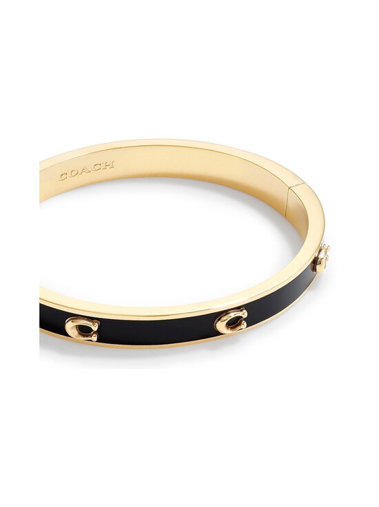 Coach - Pegged C Enamel Hinge Bangle -rannekoru - BLACK/GOLD | Stockmann - photo 3
