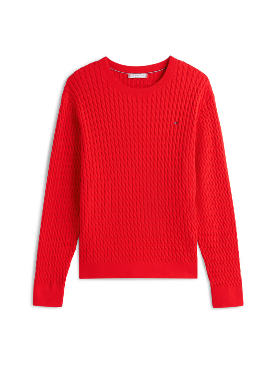 Tommy Hilfiger Curve - Palmikmustriga kudum Cotton Fine C-Neck - SNE FIREWORKS | Stockmann - photo 1