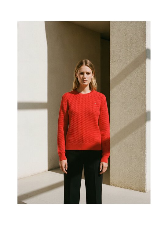 Tommy Hilfiger Curve - Palmikmustriga kudum Cotton Fine C-Neck - SNE FIREWORKS | Stockmann - photo 6