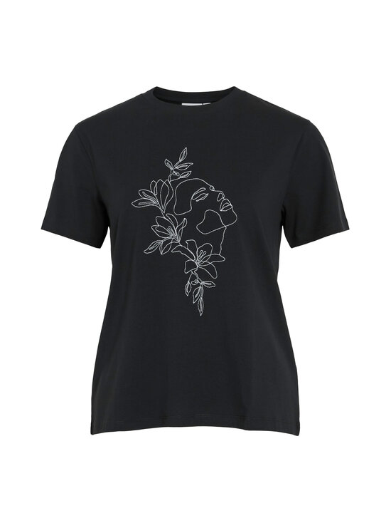 Vila - Vinora t-krekls - BLACK BEAUTY DETAIL:EMB AVA BRIGHT WHITE | Stockmann - photo 1