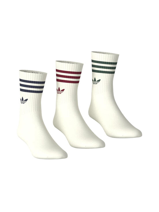 adidas Originals - 3 Stripes Crew -sukat 3-pack - KQ9033 NINDIG/TMVIRE/CGREEN | Stockmann - photo 8
