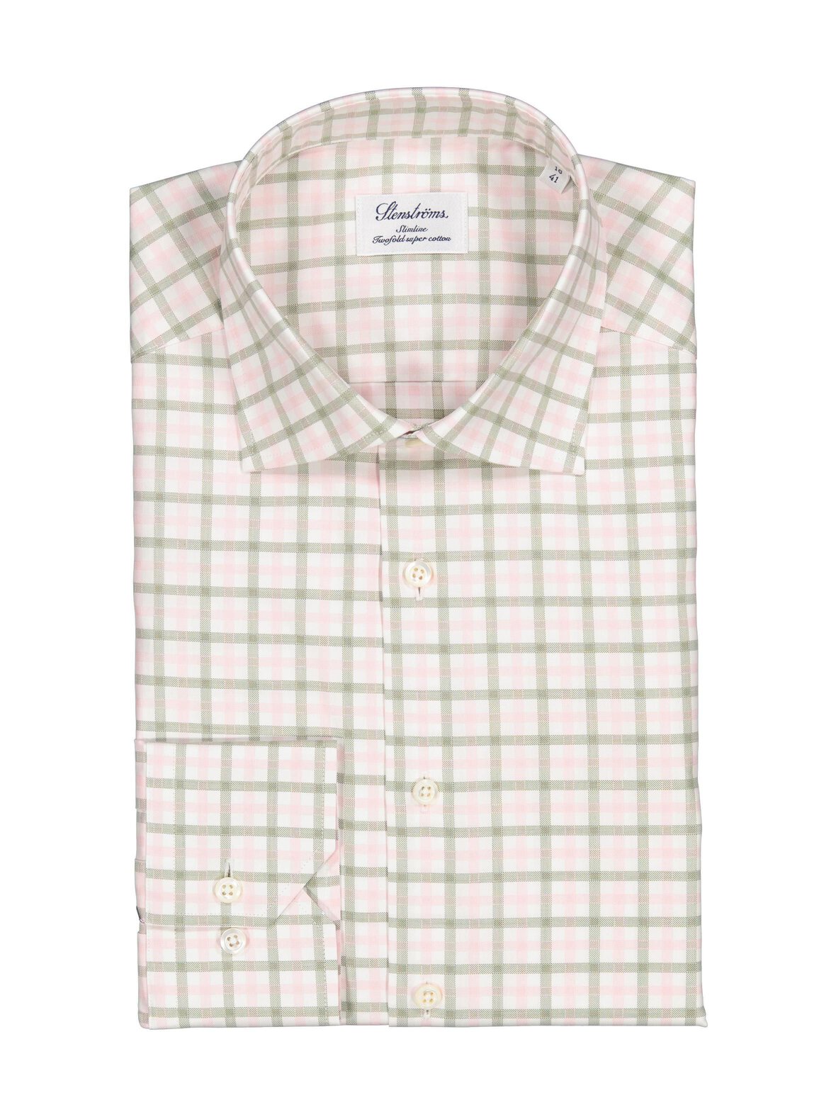 Slimline Fit -ruudullinen kauluspaita