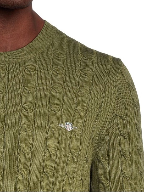 GANT - Palmikkoneulepaita - 303 MOSS GREEN - photo 4 GANT - Palmikkoneulepaita - 303 MOSS GREEN | Stockmann - photo 4