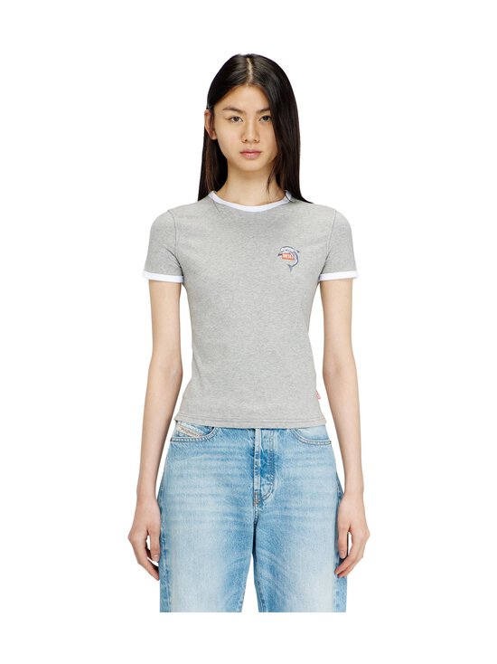 Diesel - T-Uncuties-Long-S13 t-paita - 9CB GREY MELANGE (NO BROS) | Stockmann - photo 3