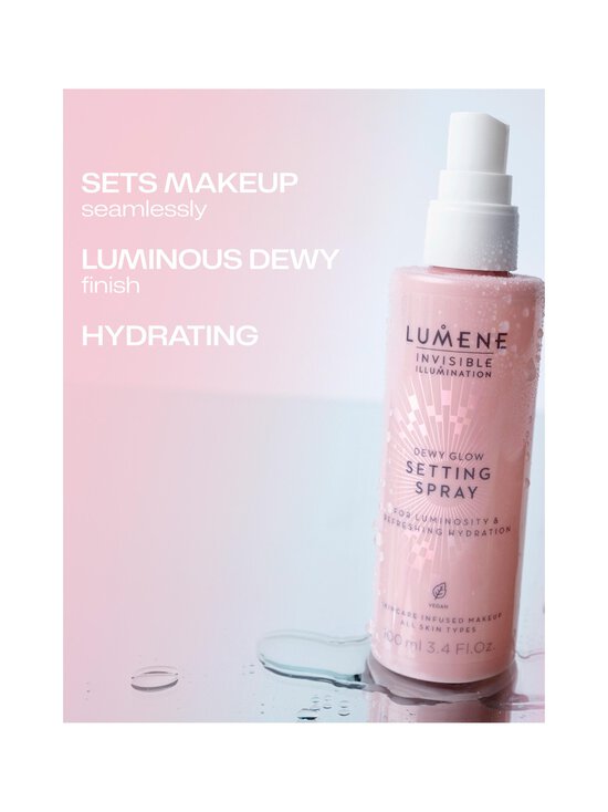Lumene - Invisible Illumination Dewy Glow Setting Spray -meikinkiinnityssuihke 100 ml - NOCOL | Stockmann - photo 4